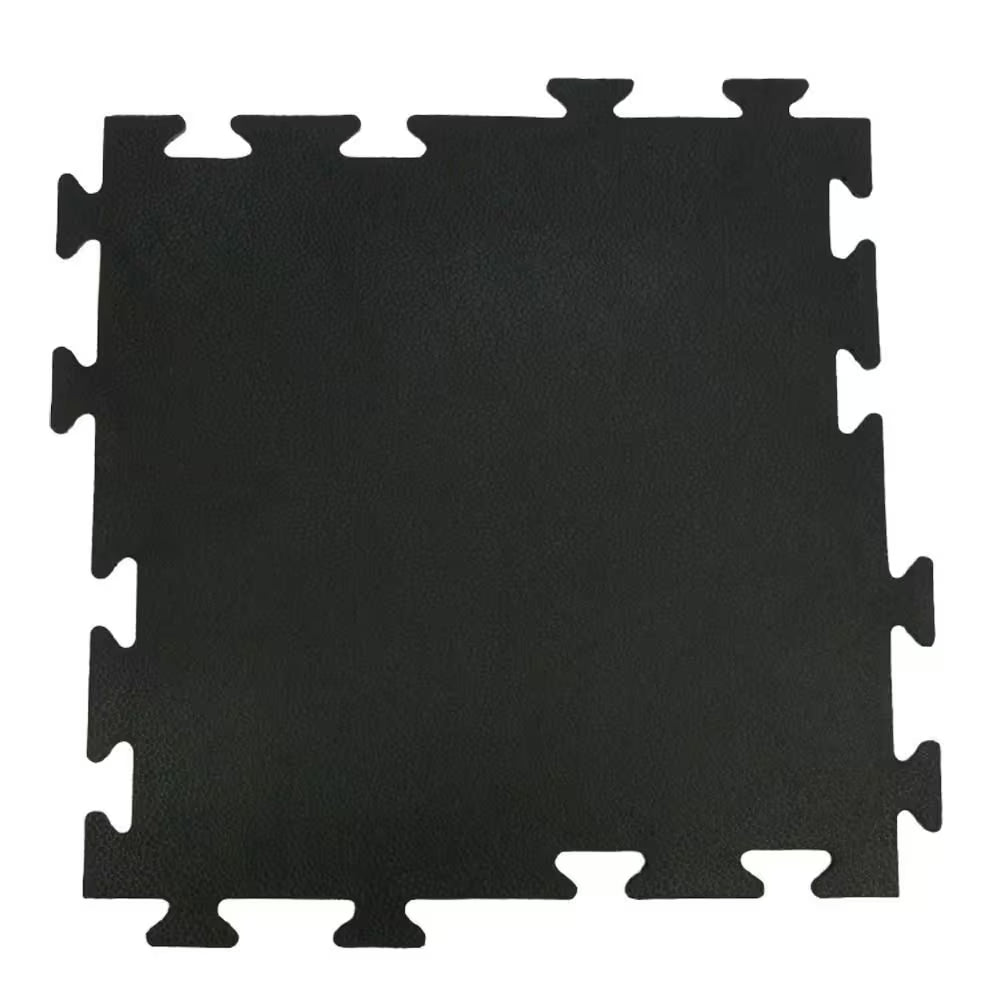 Armor-Lock (Fitness) 3/8 In. X 20 In. X 20 In. Black Interlocking Rubber Tiles (12-Pack, 33 Sq. Ft.)