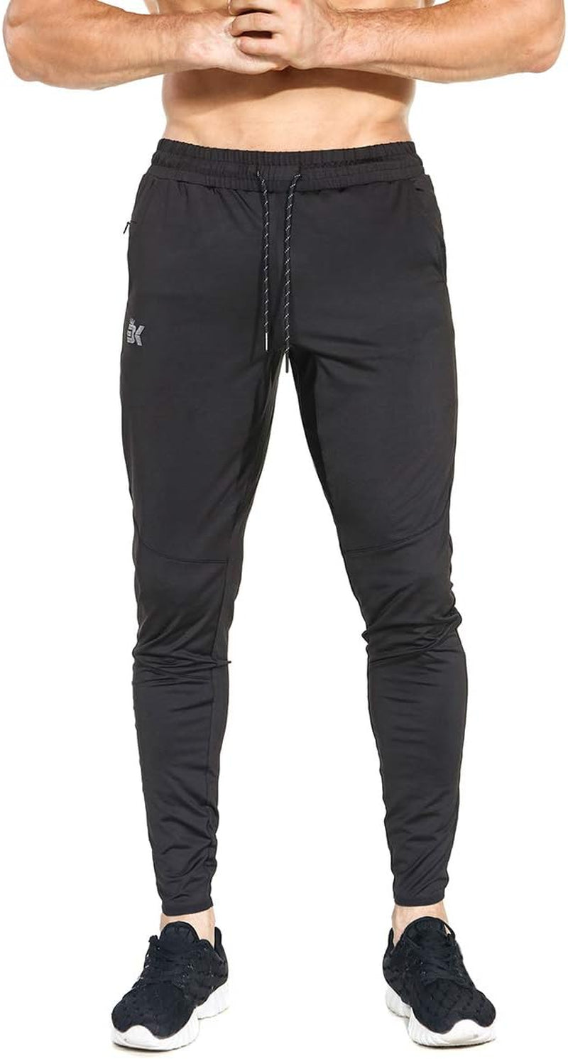 Mens Lightweight Gym Jogger Pants,Men'S Workout Sweatpants with Zip Pocket