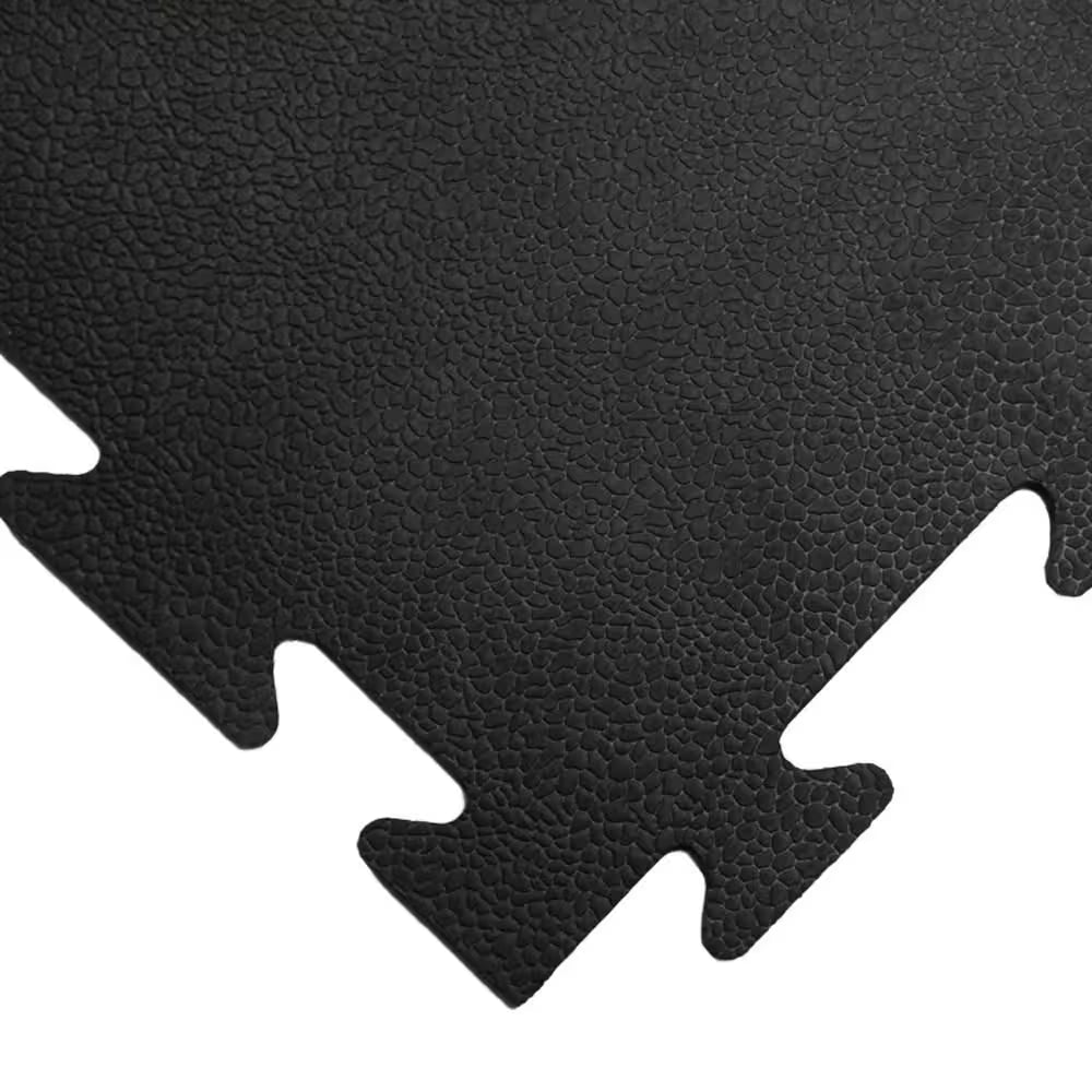 Armor-Lock (Fitness) 3/8 In. X 20 In. X 20 In. Black Interlocking Rubber Tiles (12-Pack, 33 Sq. Ft.)