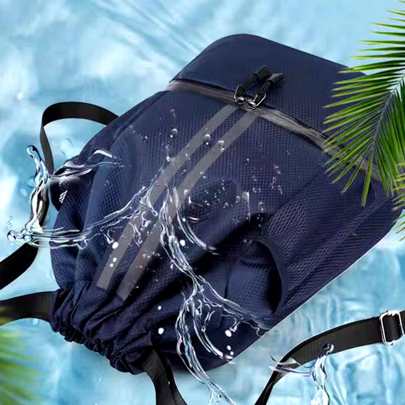 Foldable Waterproof Gym Bag Fitness Backpack Drawstring Shop Pocket Hiking Camping Beach Swimming Men Women Sports Bags