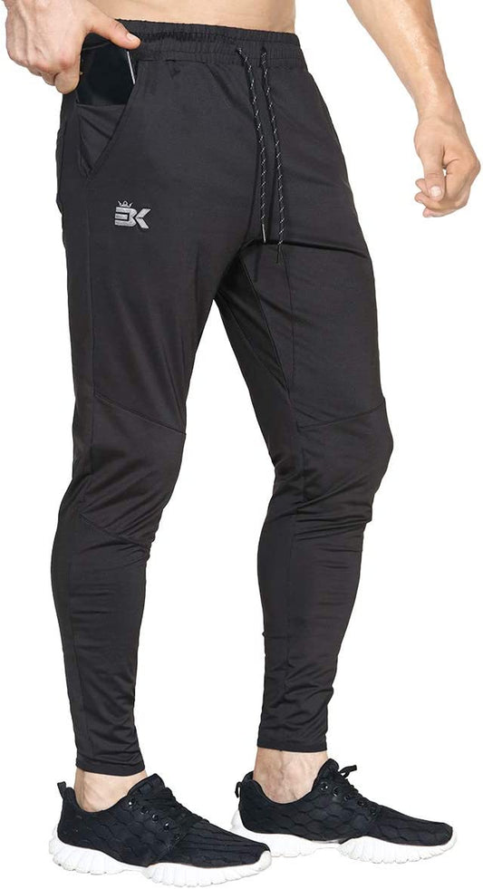 Mens Lightweight Gym Jogger Pants,Men'S Workout Sweatpants with Zip Pocket