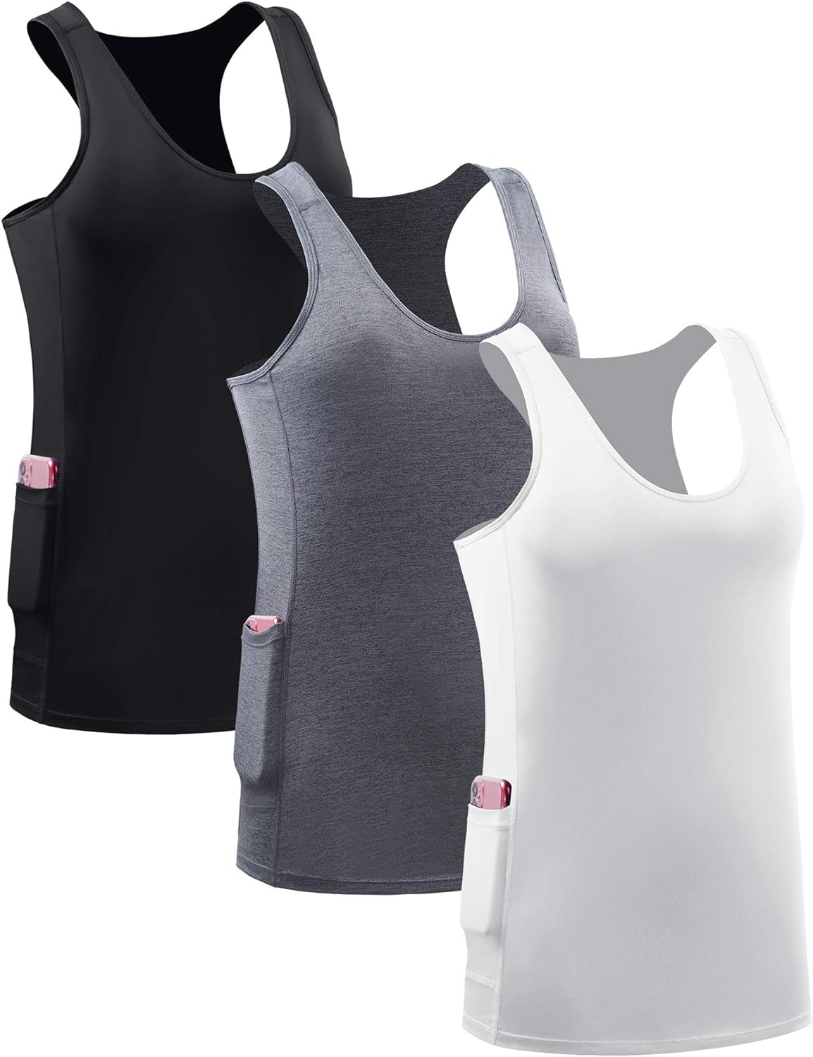 Women'S Racerback Yoga Workout Tank Top