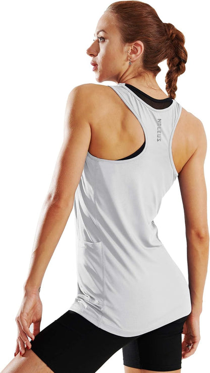 Women'S Racerback Yoga Workout Tank Top