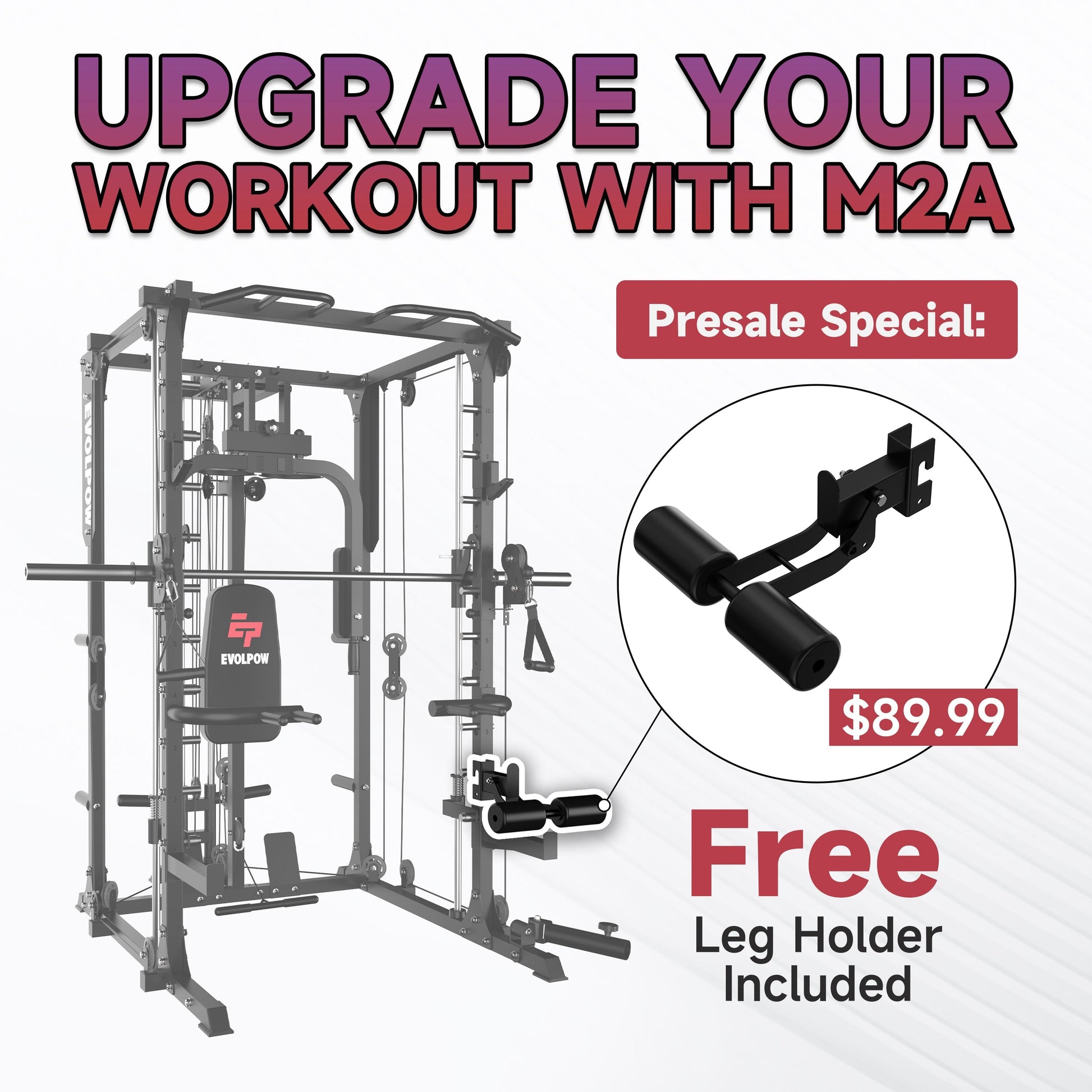 M2A Brute All-In-One Smith Machine Home Gym