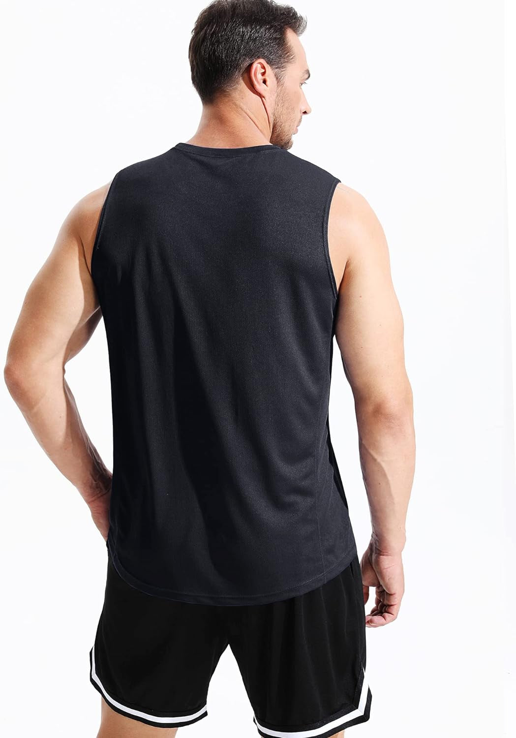 Men'S Dry Fit Workout Running Muscle Tank Top