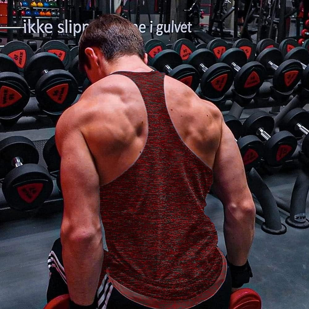 Men'S Gym Tank Tops 1-3 Pack Workout Muscle Tee Training Bodybuilding Fitness Sleeveless T Shirts