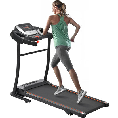 Clearance! Folding Treadmill Electric Running Machine Walking Jogging Machine with 3 Level Incline 12 Preset Programs for Home Gym